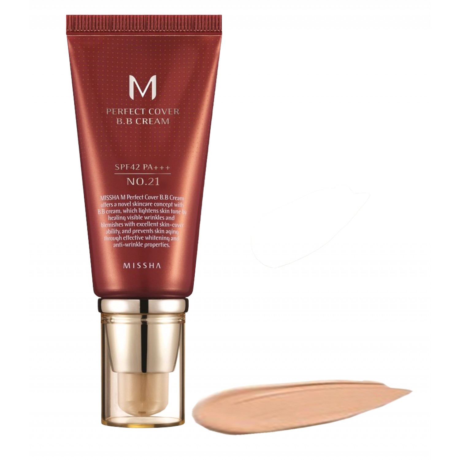 missha 完美全效bb霜 sfp42 pa    #21(light beige)